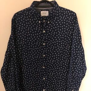 Men’s dress shirt never worn dark blue